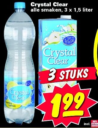 Aanbiedingen Crystal clear - Crystal Clear - Geldig van 27/04/2015 tot 03/05/2015 bij Nettorama