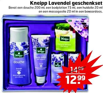 Aanbiedingen Kneipp lavendel geschenkset - Kneipp - Geldig van 21/04/2015 tot 03/05/2015 bij Trekpleister