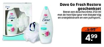 Aanbiedingen Dove go fresh restore geschenkset - Dove - Geldig van 21/04/2015 tot 03/05/2015 bij Trekpleister