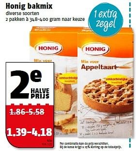 Aanbiedingen Honig bakmix - Honig - Geldig van 27/04/2015 tot 03/05/2015 bij Poiesz