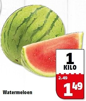 Aanbiedingen Watermeloen - Huismerk Poiesz - Geldig van 27/04/2015 tot 03/05/2015 bij Poiesz