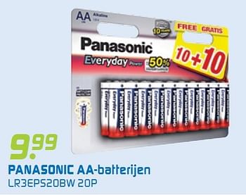 Aanbiedingen Panasonic aa-batterijen - Panasonic - Geldig van 20/04/2015 tot 03/05/2015 bij BCC