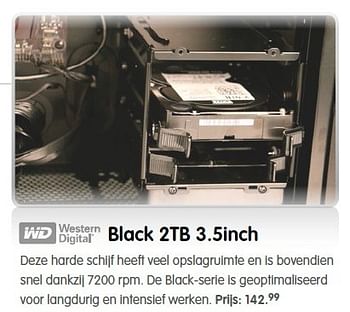 Aanbiedingen Western digital black 2tb 3.5inch - Western Digital - Geldig van 17/04/2015 tot 03/05/2015 bij MyCom
