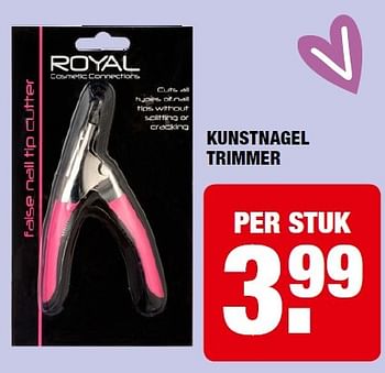 Aanbiedingen Kunstnagel trimmer - Royal - Geldig van 20/04/2015 tot 03/05/2015 bij Big Bazar