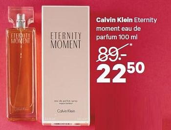 Aanbiedingen Calvin klein eternity moment eau de parfum - Calvin Klein - Geldig van 20/04/2015 tot 03/05/2015 bij Etos