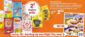 Aanbiedingen Alle varianten thee - Huismerk - Etos - Geldig van 20/04/2015 tot 03/05/2015 bij Etos