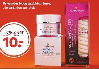 Aanbiedingen Dr van der hoog gezichtscrèmes, alle varianten - Dr. Van Der Hoog - Geldig van 20/04/2015 tot 03/05/2015 bij Etos
