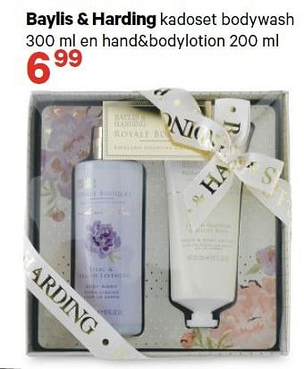 Aanbiedingen Baylis + harding kadoset bodywash - Baylis &amp; harding - Geldig van 20/04/2015 tot 03/05/2015 bij Etos