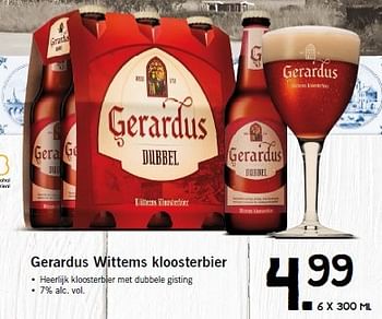 Aanbiedingen Gerardus wittems kloosterbier - Gerardus - Geldig van 27/04/2015 tot 03/05/2015 bij Lidl