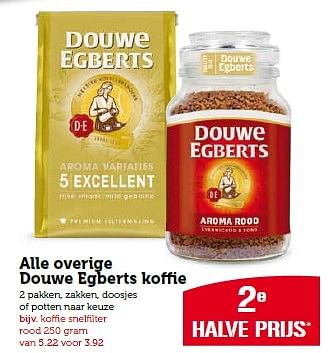 Aanbiedingen Alle overige douwe egberts koffie - Douwe Egberts - Geldig van 27/04/2015 tot 03/05/2015 bij Coop