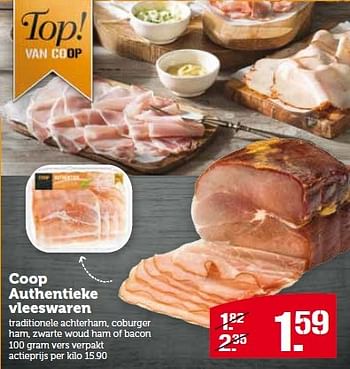 Aanbiedingen Coop authentieke vleeswaren - Huismerk - Coop - Geldig van 27/04/2015 tot 03/05/2015 bij Coop