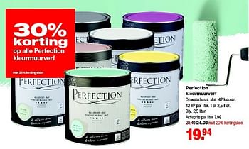 Aanbiedingen Perfection kleurmuurverf - Perfection - Geldig van 27/04/2015 tot 03/05/2015 bij Praxis