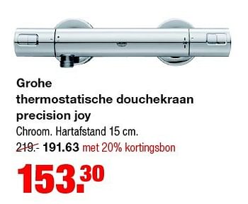 Aanbiedingen Grohe thermostatische douchekraan precision joy - Grohe - Geldig van 27/04/2015 tot 03/05/2015 bij Praxis
