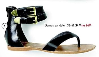 Aanbiedingen Dames sandalen - Huismerk - Scapino - Geldig van 27/04/2015 tot 03/05/2015 bij Scapino