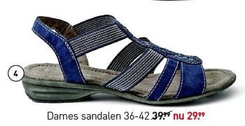 Aanbiedingen Dames sandalen - Huismerk - Scapino - Geldig van 27/04/2015 tot 03/05/2015 bij Scapino