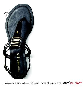 Aanbiedingen Dames sandalen - Madden girl - Geldig van 27/04/2015 tot 03/05/2015 bij Scapino