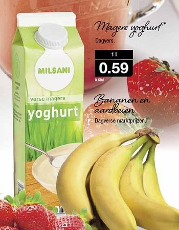 Aanbiedingen Magere yoghurt - Milsani - Geldig van 29/04/2015 tot 05/05/2015 bij Aldi