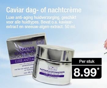 Aanbiedingen Caviar dag- of nachtcrème - Biocura - Geldig van 29/04/2015 tot 05/05/2015 bij Aldi