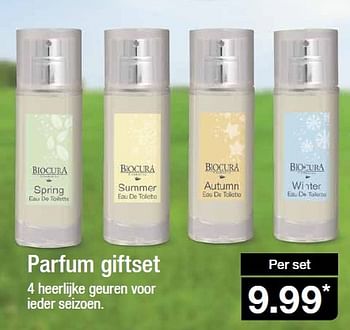 Aanbiedingen Parfum giftset - Biocura - Geldig van 29/04/2015 tot 05/05/2015 bij Aldi