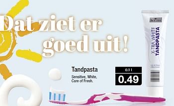 Aanbiedingen Tandpasta sensitive, white, care of fresh - Biocura - Geldig van 29/04/2015 tot 05/05/2015 bij Aldi