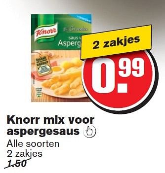 Aanbiedingen Knorr mix voor aspergesaus - Knorr - Geldig van 29/04/2015 tot 05/05/2015 bij Hoogvliet