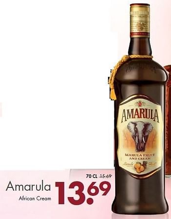 Aanbiedingen Amarula african cream - Amarula - Geldig van 26/04/2015 tot 09/05/2015 bij Mitra