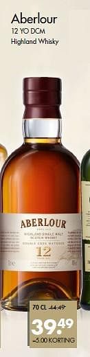 Aanbiedingen Aberlour 12 yo dcm highland whisky - Aberlour - Geldig van 26/04/2015 tot 09/05/2015 bij Mitra
