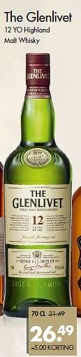 Aanbiedingen The glenlivet 12 yo highland malt whisky - The glenlivet - Geldig van 26/04/2015 tot 09/05/2015 bij Mitra