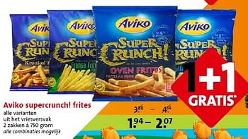 Aanbiedingen Aviko supercrunch! frites - Aviko - Geldig van 29/04/2015 tot 05/05/2015 bij C1000