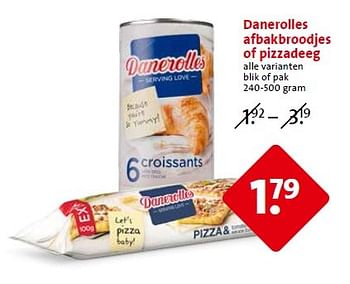 Aanbiedingen Danerolles afbakbroodjes of pizzadeeg - Danerolles - Geldig van 29/04/2015 tot 05/05/2015 bij C1000