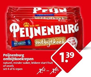 Aanbiedingen Peijnenburg ontbijtkoekrepen - Peijnenburg - Geldig van 29/04/2015 tot 05/05/2015 bij C1000