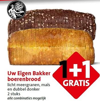 Aanbiedingen Uw eigen bakker boerenbrood - Bakker - Geldig van 04/05/2015 tot 05/05/2015 bij C1000
