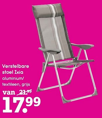 Aanbiedingen Verstelbare stoel ixia - Huismerk - Leen Bakker - Geldig van 26/04/2015 tot 09/05/2015 bij Leen Bakker