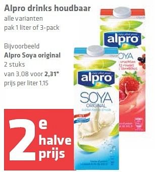 Aanbiedingen Alpro drinks houdbaar - Alpro Soya - Geldig van 30/04/2015 tot 06/05/2015 bij Spar