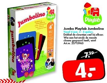Aanbiedingen Jumbo playlab jumbolino - Jumbo - Geldig van 25/04/2015 tot 10/05/2015 bij Bart Smit
