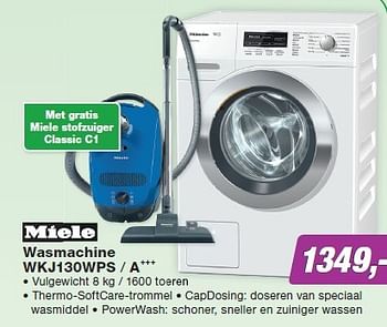 Aanbiedingen Miele wasmachine wkj130wps - a +++ - Miele - Geldig van 27/04/2015 tot 10/05/2015 bij ElectronicPartner