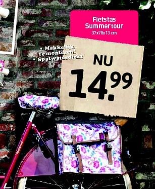 Aanbiedingen Fietstas summertour - Huismerk - Xenos - Geldig van 27/04/2015 tot 10/05/2015 bij Xenos