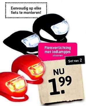 Aanbiedingen Fietsverlichting met ledlampjes - Huismerk - Xenos - Geldig van 27/04/2015 tot 10/05/2015 bij Xenos