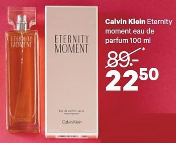 Aanbiedingen Calvin klein eternity moment eau de parfum - Calvin Klein - Geldig van 27/04/2015 tot 10/05/2015 bij Etos