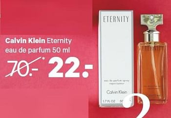 Aanbiedingen Calvin klein eternity eau de parfum - Calvin Klein - Geldig van 27/04/2015 tot 10/05/2015 bij Etos