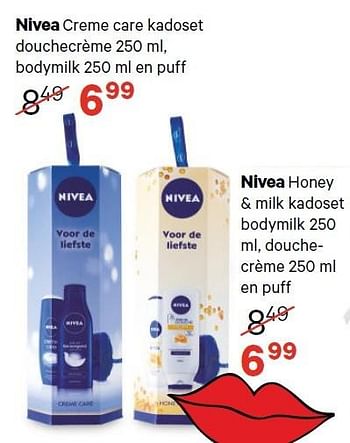 Aanbiedingen Nivea creme care kadoset douchecrème - Nivea - Geldig van 27/04/2015 tot 10/05/2015 bij Etos