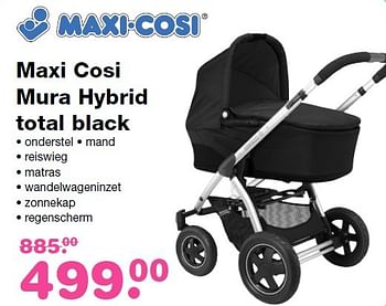 Aanbiedingen Maxi cosi mura hybrid total black - Maxi-cosi - Geldig van 19/04/2015 tot 10/05/2015 bij Baby & Tiener Megastore