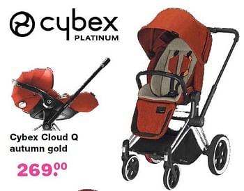 Aanbiedingen Cybex cloud q autumn gold - Cybex - Geldig van 19/04/2015 tot 10/05/2015 bij Baby & Tiener Megastore