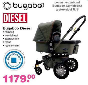 Aanbiedingen Bugaboo diesel - Bugaboo - Geldig van 19/04/2015 tot 10/05/2015 bij Baby & Tiener Megastore
