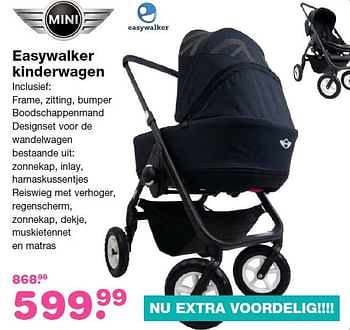 Aanbiedingen Easywalker kinderwagen - Mini - Geldig van 19/04/2015 tot 10/05/2015 bij Baby & Tiener Megastore