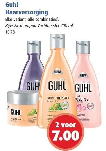 Aanbiedingen Guhl haarverzorging - Guhl - Geldig van 04/05/2015 tot 05/05/2015 bij Uw eigen drogist