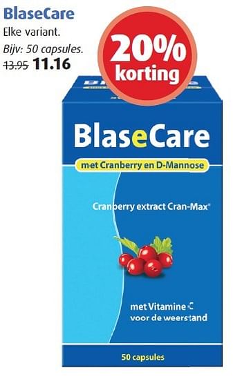 Aanbiedingen Blasecare - BlaseCare - Geldig van 04/05/2015 tot 05/05/2015 bij Uw eigen drogist
