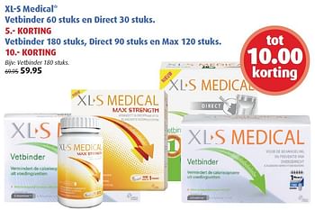 Aanbiedingen Xl-s medical vetbinder 60 stuks en direct 30 stuks - Huismerk - Uw eigen drogist - Geldig van 04/05/2015 tot 05/05/2015 bij Uw eigen drogist