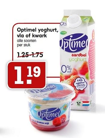 Aanbiedingen Optimel yoghurt, vla of kwark - Optimel - Geldig van 03/05/2015 tot 09/05/2015 bij Em-té