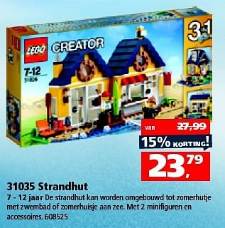 Aanbiedingen 31035 strandhut - Lego - Geldig van 18/04/2015 tot 10/05/2015 bij Intertoys